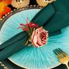 Simulation Napkin Buckle Western-style Upscale Restaurant Mouth Cloth Ring Mori Creative New Simulation Rose Napkin Ring