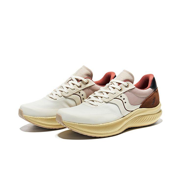 Saucony Slay Icon Retro Culture Round Toe Comfortable Durable Breathable Low Top Running Shoes Unisex Running Shoes Beige S28224-6