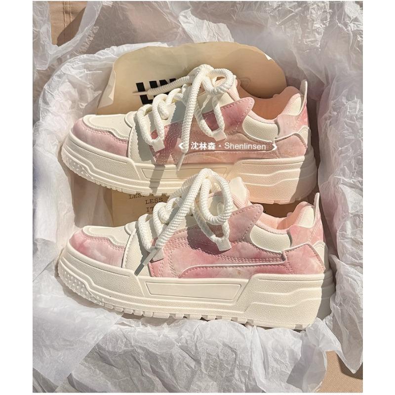 Spring and Autumn Shoes Children's New Little White Shoes Versatile Platform Casual Sports Shoes Niche Bread Shoes