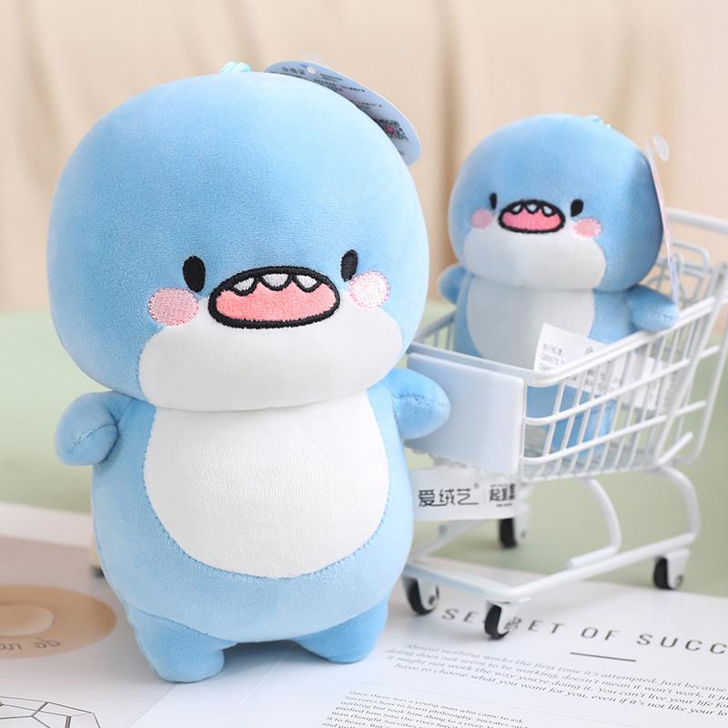 10~45cm Fat Shark Toy Soft Plush Sea Animal Pendant Companion Cushion Doll Bedroom Sofa Decoration Kids Birthday Christmas Gift