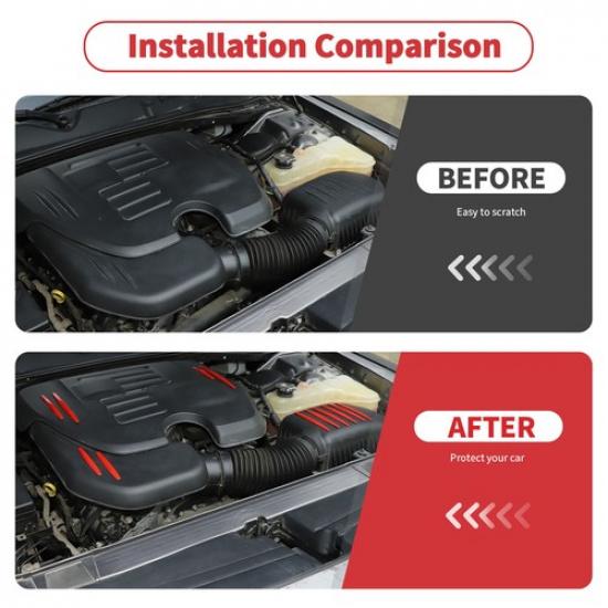 Für Dodge Challenger Charger 2009- Motorhaubenverkleidung Frontpanel Zierleiste