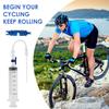 Bicycle Tubeless Tire Liquid Injection Tool 60ml Tire Tubeless Sealant Injector Syringe Rubber Hose Kit Cycling Bike Repair Tool