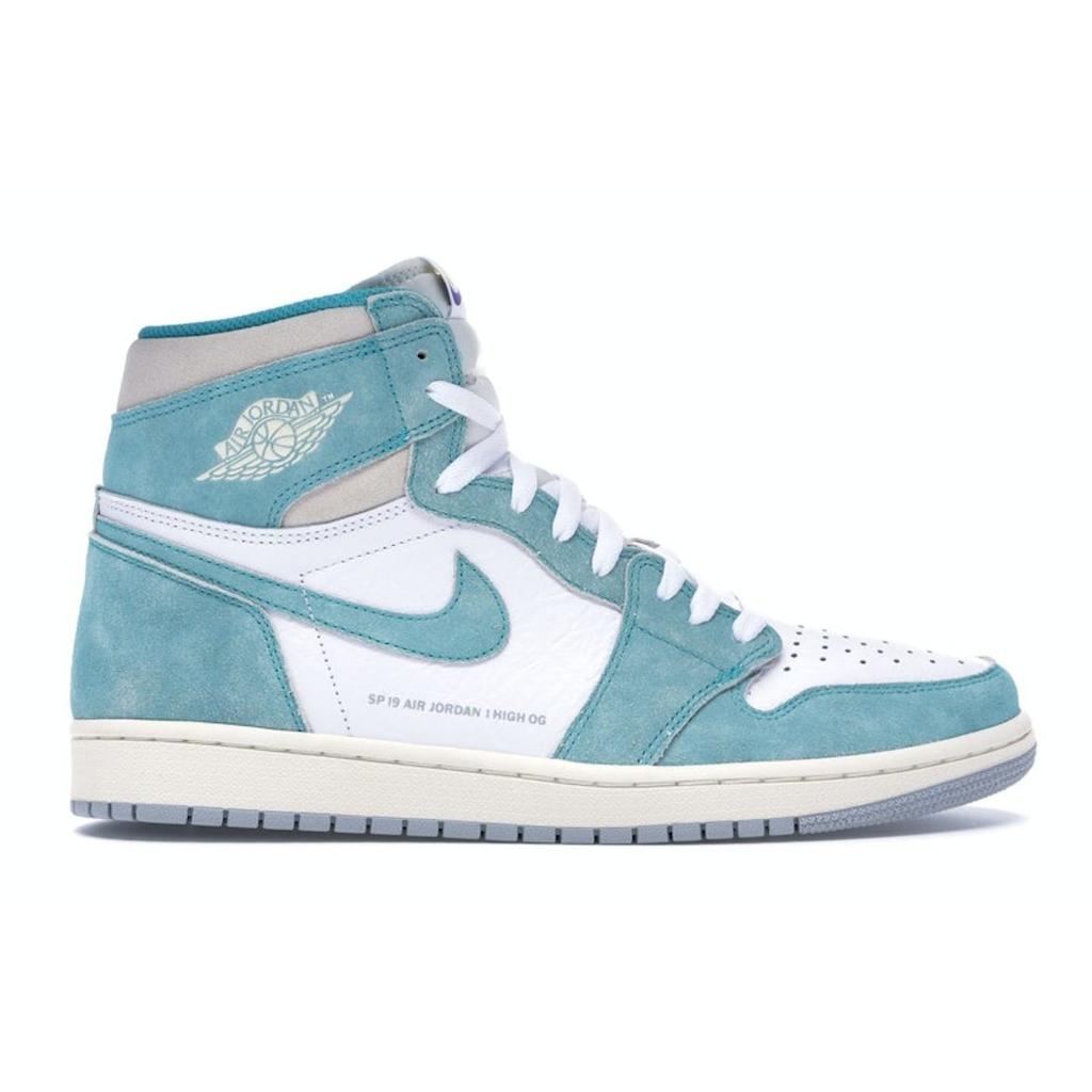 Air Jordan 1 Retro High OG Turbo Green Men Sneakers White-Light-Smoke-Grey-Sail 555088-311