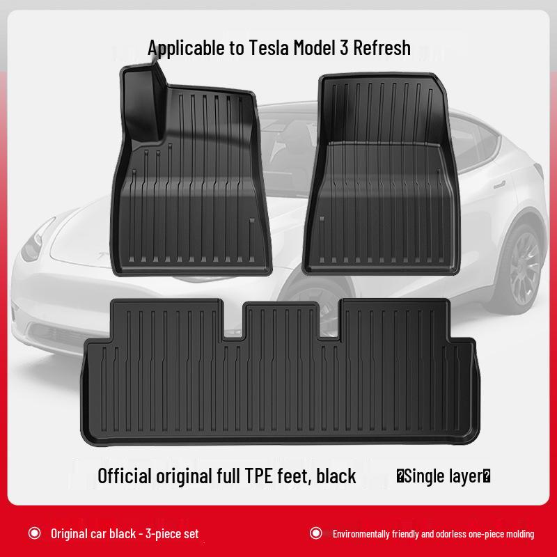 TPE Car Floor Mats for 2025 Tesla Model Y3 New Editions