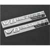Stickers A Pair Side Fender Abs Emblem Sliver Black Carbon Fiber Pattern For Mercedes Benz AMG A B C E S G Class Car Accessories