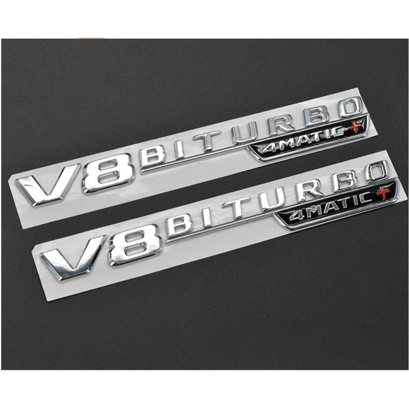 Stickers A Pair Side Fender Abs Emblem Sliver Black Carbon Fiber Pattern For Mercedes Benz AMG A B C E S G Class Car Accessories