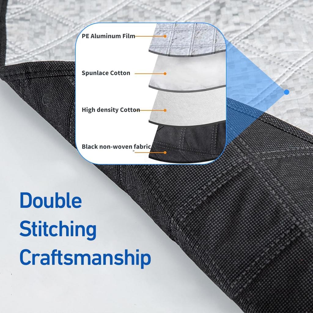 Windshield Cover For Winter Ice/Snow/Frost, Heavy Duty Ultra Thick Protective Windscreen Cover, Snow Ice Frost Dust Water Resistent, Pefect For Car