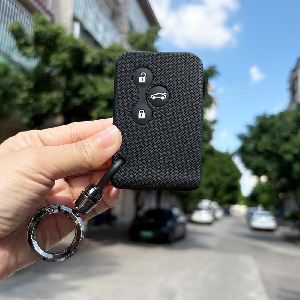 Keychain Protection For Renault Scenic 2 Megane Clio 4 Tula Region 2 Stage Zoe Cassone Logan Laguna Silicone Key Cover Holder