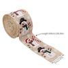 New 500cm 5 yards Christmas Ribbon Crafts Bow Cloth Satin Ribbons Burlap Ribbon for Decorating Christmas