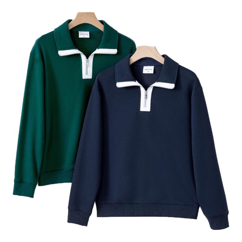 Retro Color Block Drop Shoulder Sweatshirt M