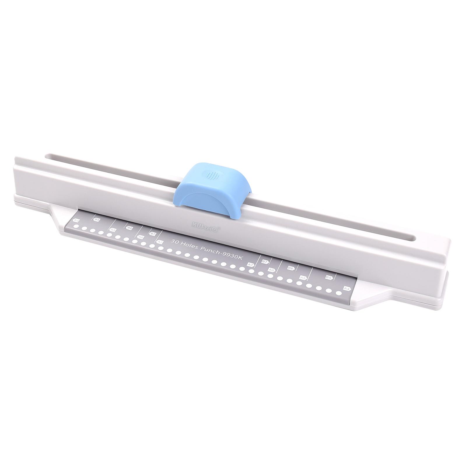 

Ручной дырокол KWtriO на 30 отверстий для папок-регистраторов с кольцами, многоотверстийный резак для бумаги 5 белый
