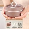 1Pcs Portable Lunch Box Stackable Leakproof Container Microwave Heating Round Shape Food Container for Office School