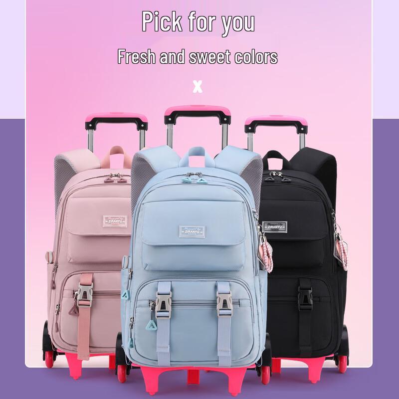 Li Shen Kids' Rolling School Backpack