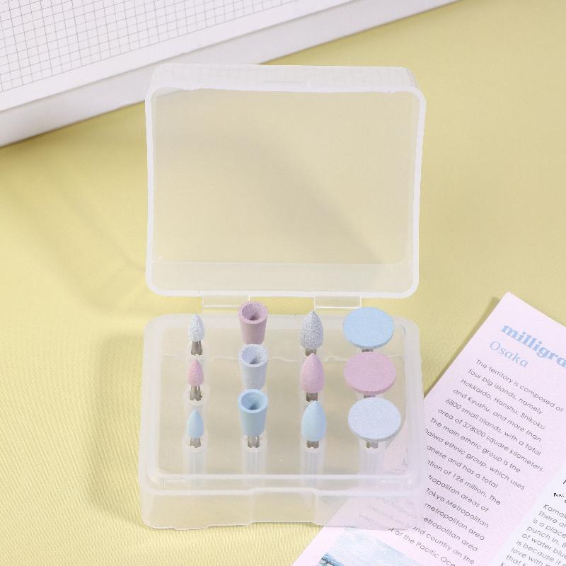 12 Pcs/Box Silicone Polishing Kit, Ra 2.35Mm For Polishing Resin Porcelain Composites With Low-Speed Handpiece Laboratory Tool
