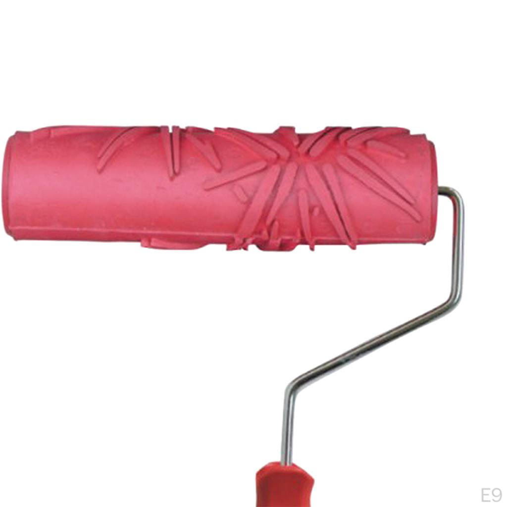 7" Professional Wall Painting Roller, Roller Brush, Rubber Runner, Empaistic Stamping Tool