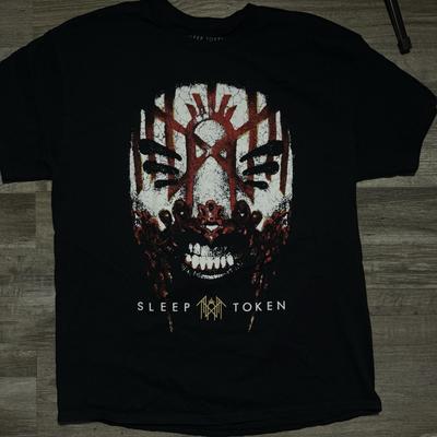 Official Sleep Token Mask Graphic Band T-Shirt XL Black 2024 Metal Merch Unisex T-Shirt