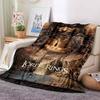 L-Lord of the Rings Movie Print Flannel Blanket Soft Warm Throw For Sofa Bedroom Home Decor Fantasy Film Fan Birthday Present