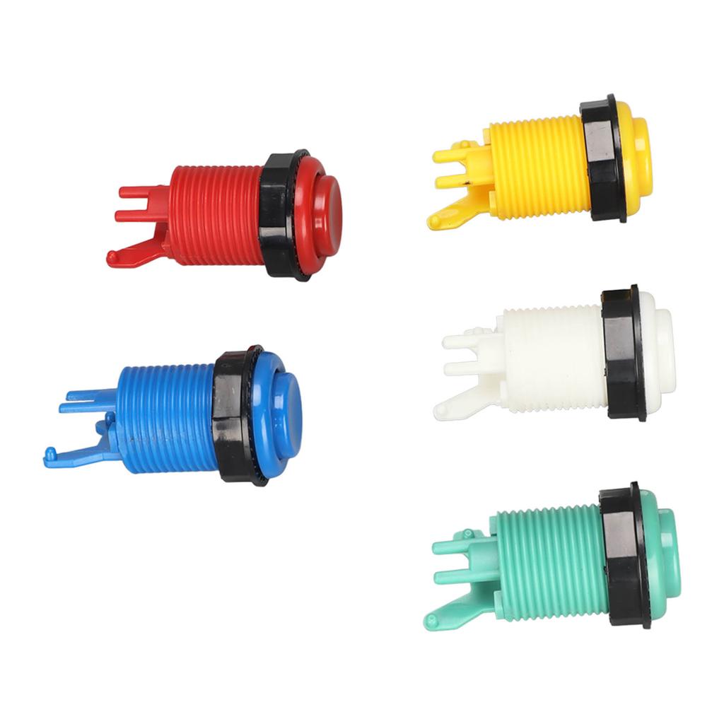 28mm Arcade Game Push Button 5 Colors DIY Parts LED Illuminated Buttons Switch for Controllers