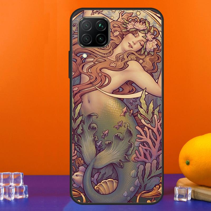 Vintage Alphonse Mucha Art For Huawei Nova 12s 12i 11i 8i 9 10 SE Y91 Y90 Y60 Y70 Y72 Y61 P20 P40 Lite P30 P60 Pro Case