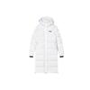 Logo Print Hooded Loose Thick Warm Down Jacket Women Outerwear White F51W348956A-WT