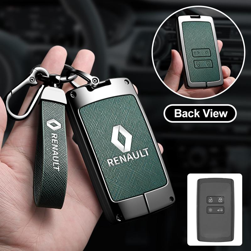 For Renault 2026 New Hub Caps Leather Car Key Cover for Renault Austral Kadjar Clio Megane Captur Arrana Kolaos Zoe Scenic Dacia