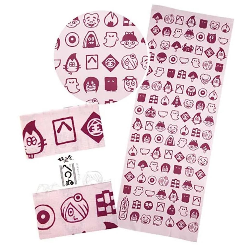 Yokaisha Gegege no Kitaro Hand-dyed Hand Towel Yokai Lineup
