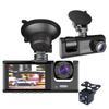 Kawlity 3 Camera Dash Camera, Small Dash Camera, For Cars, 1080P, Full HD Image