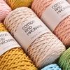 3mm Cotton Macrame Cord 130m/Roll Hand Knitting Yarn Hand Crochet Yarn Bag DIY Knitting Crochet Yarn 100% High Quality Cotton
