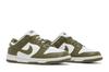 Women's Sneakers Nike Dunk Low Medium Olive (Women's) White/Medium Olive-White