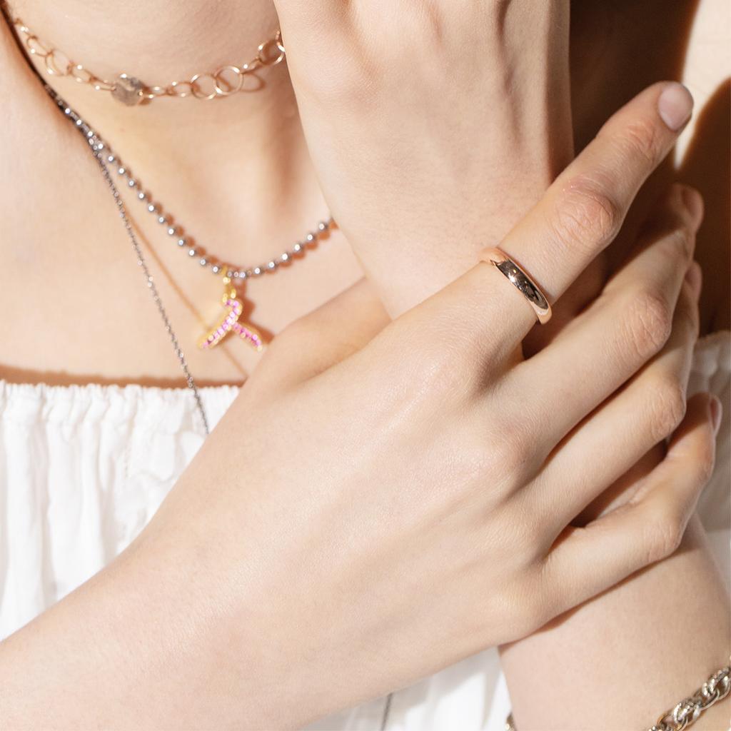 Mezmic Art Bold Round Basic Ring