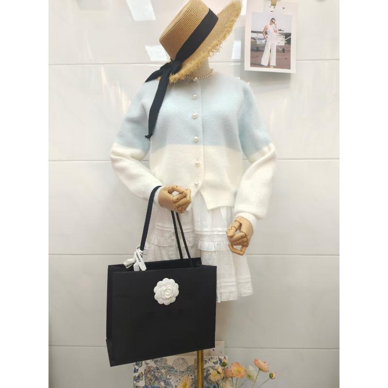 Imitation mink velvet knitted cardigan autumn and winter new soft waxy color matching gentle wind sweet loose sweater jacket women