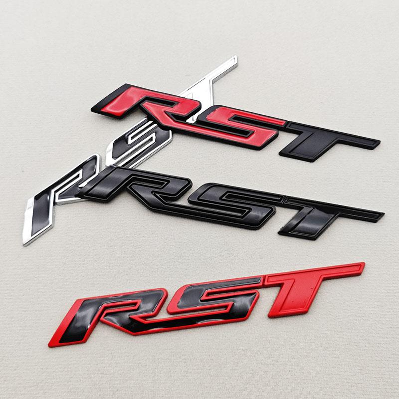 3D Metal Car Sticker Logo RST Emblem Front Fender Rear Trunk Badge For Chevrolet Silverado Tahoe Suburban Traverse Accessories