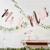 Rose  Just Married Mr & Mrs Team Bride English Words Wedding Party Banner Decoration String Flag