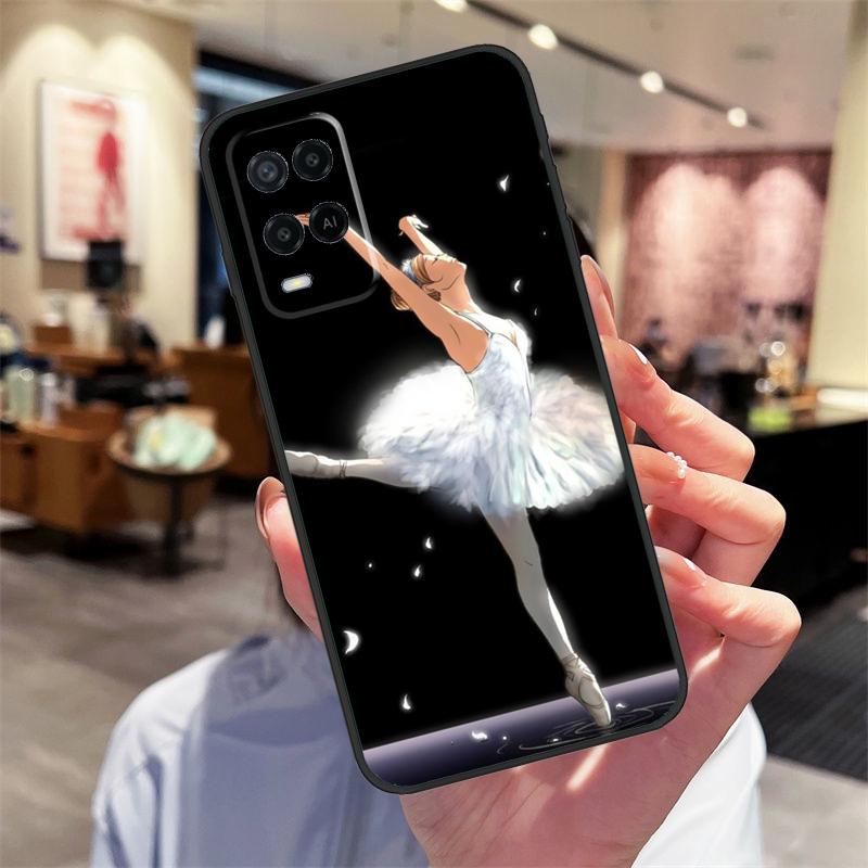 Ballerina Ballet Dancer Girl Case For Oppo A40 A60 A80 A18 A38 A58 A78 A98 A16 A76 A96 A15 A17 A77 A74 A94 A54 A57S Cover