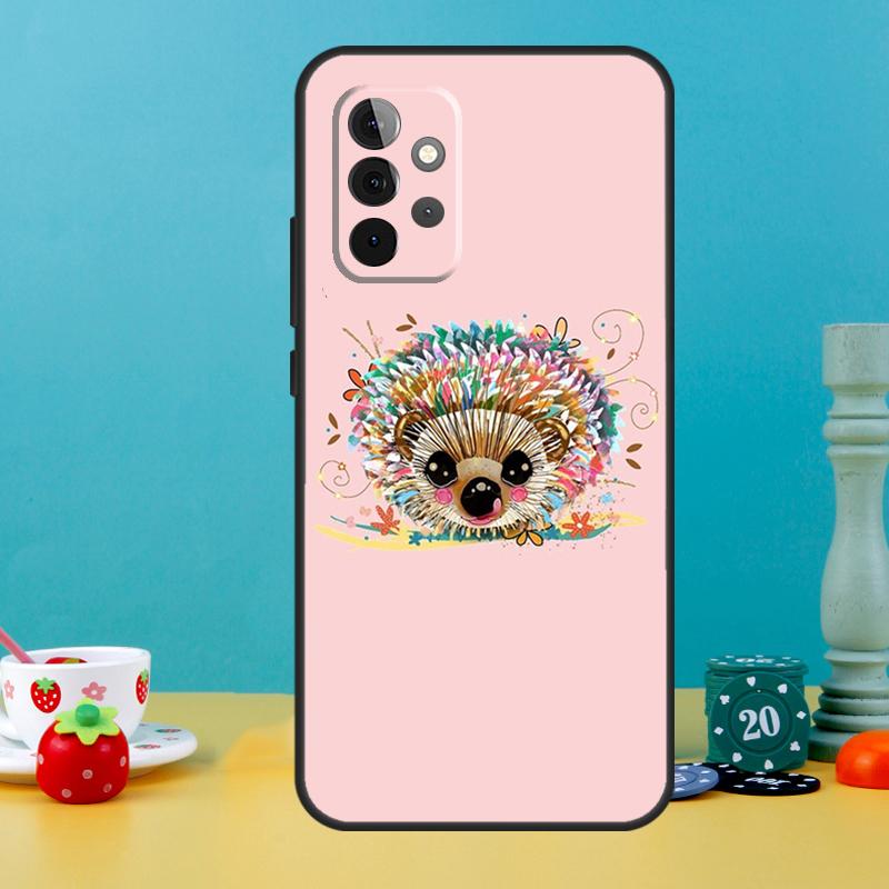 Süßes Igel-Case für Samsung Galaxy A25 A54 A34 A14 A52 A32 A12 A13 A33 A53 A15 A16 A36 A56 A26 A05 A35 A55