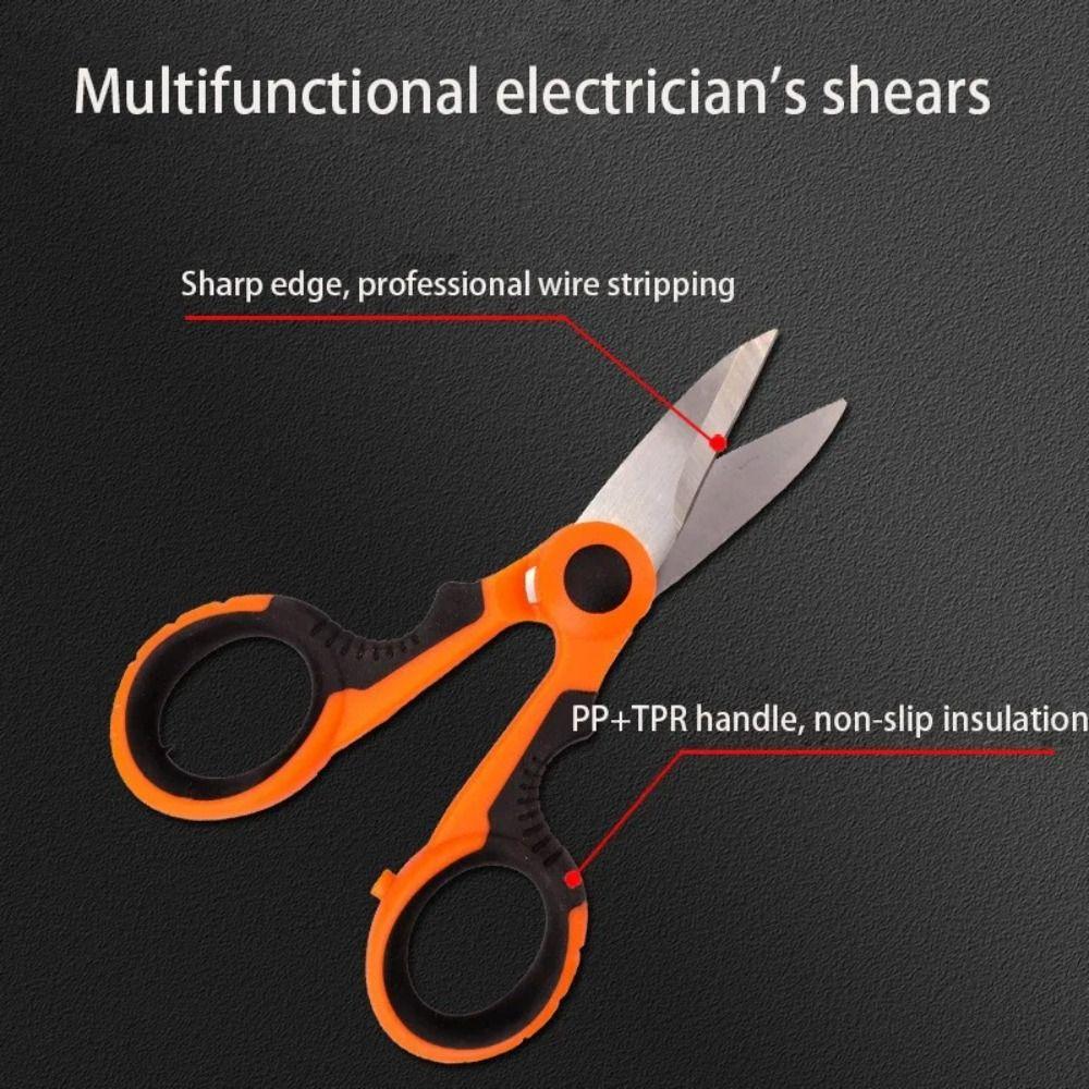 Hand Tool Fishing Scissor High Carbon Steel Electrician Scissors Scissors  Fishing Tool