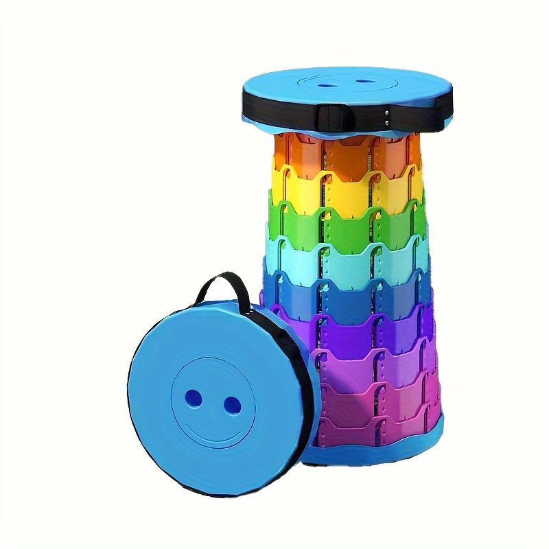 Enhanced and Reinforced Collapsible Stool, Versatile Folding Seat for Fishing, Home, Travel, Waiting In Line, Made of PP Material - Small and Light