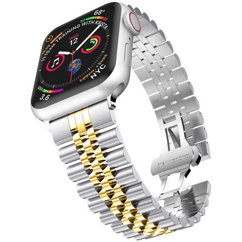 Moderne Edelstahl-Armband für Apple Watch 42mm/44mm/45mm/49mm Serie