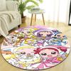 1pc DoReMi2 Design Printed Area Round Carpet for Bedroom Living Room Home Decor Rugs Mat Non Slip Mat Rug for Bedside