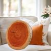 2 Pieces Simulated Tree Wheel Pillow Cylindrical Wooden Pile Pillow Cushion Realistic Cushion Natural Decor For Living Room