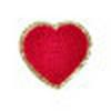 Red A-Z Chenille Embroidery Letter Patches, 5cm Self-Adhesive for DIY Clothing.