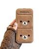 Autumn and Winter Cute Bear Expression for IPhone 16 Mobile Phone Case for IPhone 15 Promax Folding Stand 14/12/13