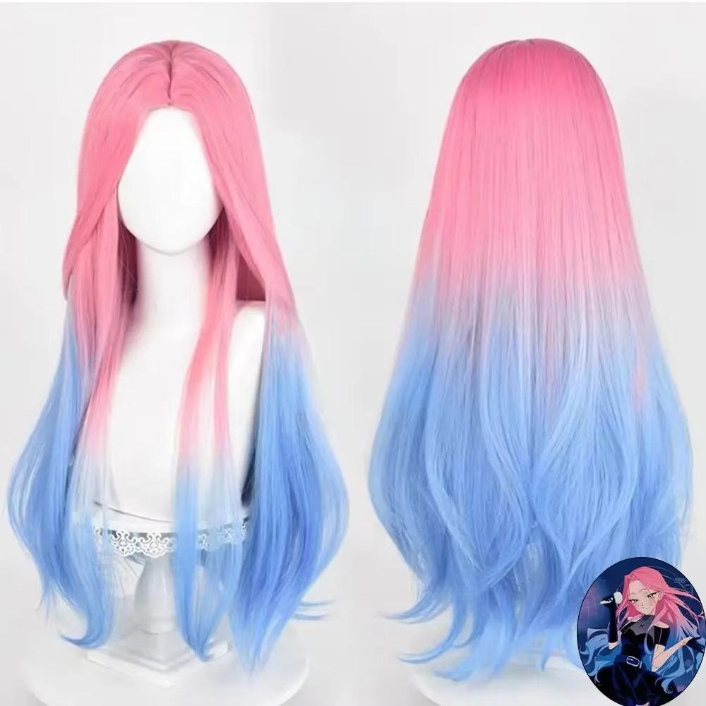 Mizi Cosplay Costume Wig Fancy Dress Halloween Party Roleplay Performance Clothes Blue Velvet Outfit Anime Cosplay Presale