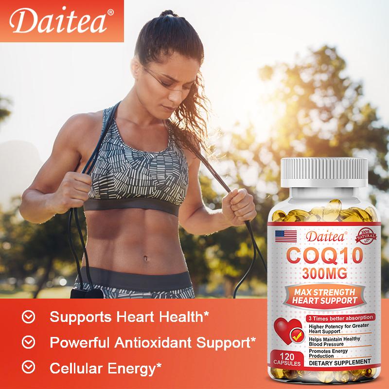 Coenzyme Q10 300 Mg Dietary Supplement, With Beet Root Powder, 120 Softgels Per Bottle