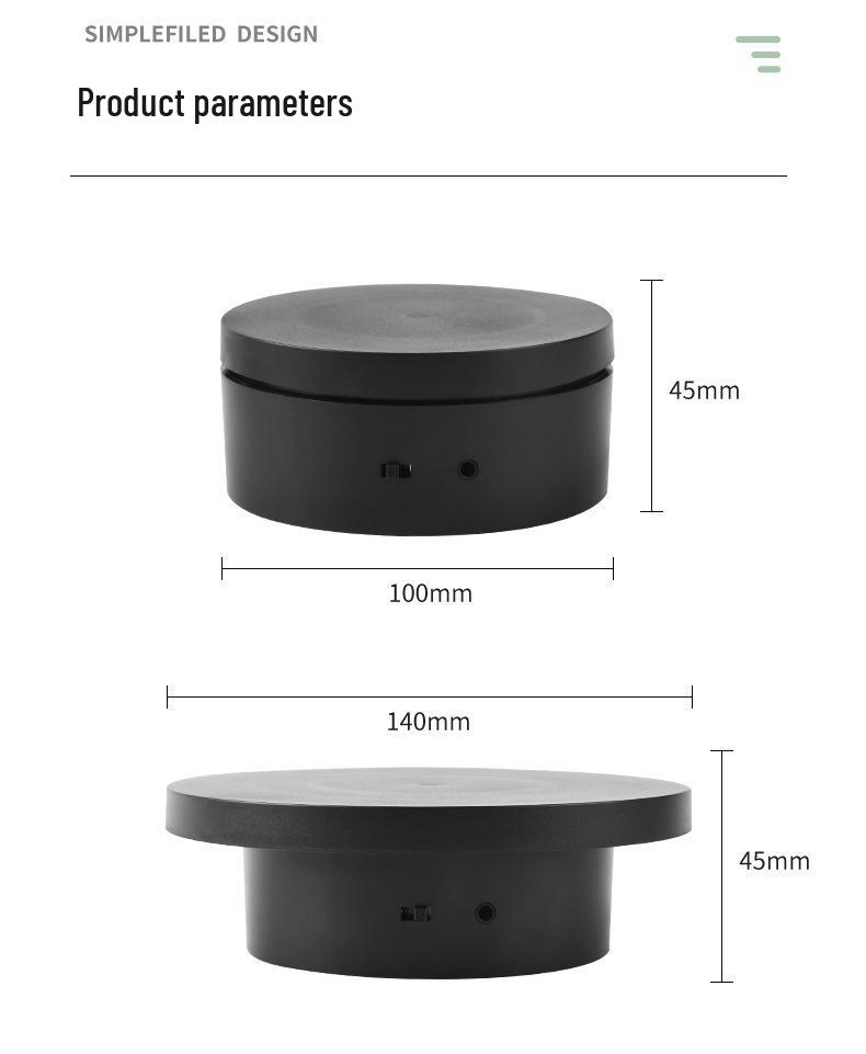Mini Electric 10cm Rotating Display Stand for Product Showcase