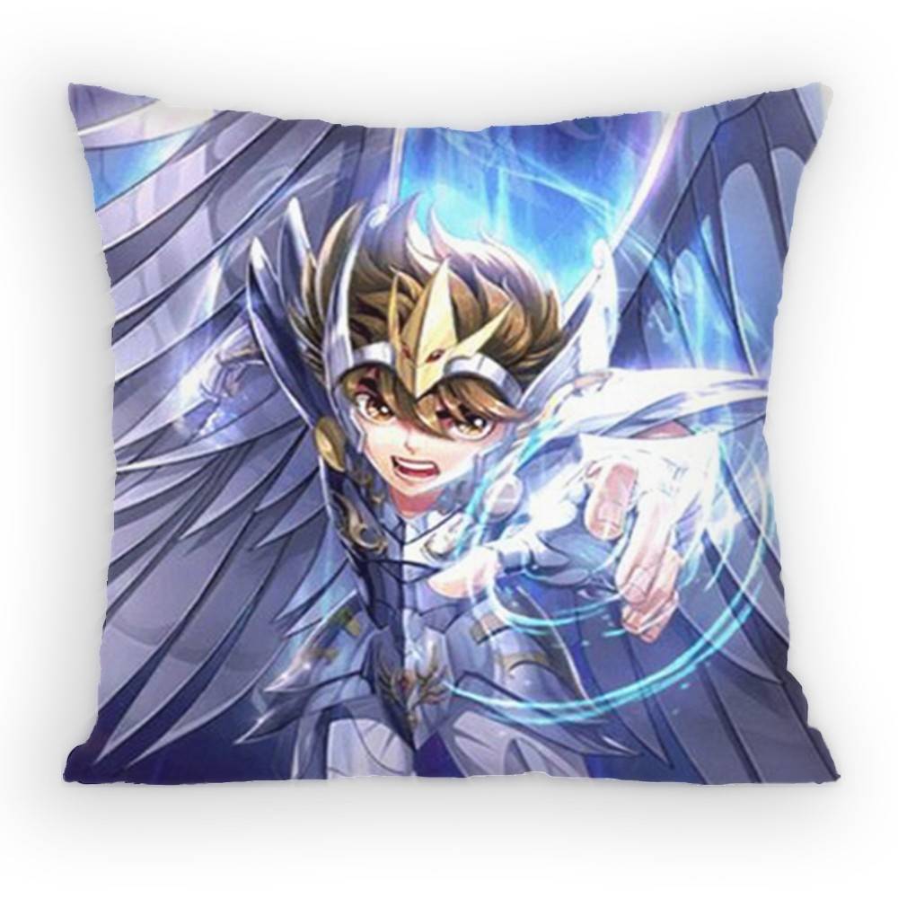 SSaint Anime SSeiyaS Pillow Case Antidustmite Pillowcase Invisible zipper silky Sofa cushion cover for bedroom