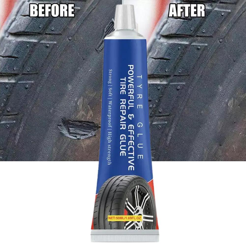 Auto Tire Repairing Glue Tire Repair Black Glue Strong Rubber Wear-resistant Leakage Non-corrosive Car Instant Tools Adhesive