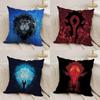 Pillow Case Warcrafts Of World W-Wow Game Sofa Short Plush Double-Sided Hd Printing Room Home Office Gift Cushion Cover