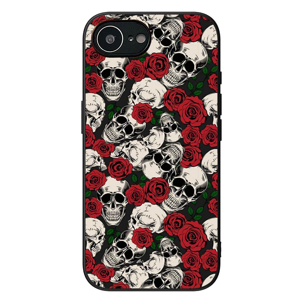 

Cover for Samsung Galaxy Note 20 9 8 S8 S10 S9 Plus A54 A33 A21S A31 M21 S10E A17 Coque Phone Case Floral Art Skull Flower Rose Galaxy A53 5G