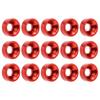 15pcs M3 Countersunk Screw Washer Aluminium Alloy Concave Gasket Fit for RC ModelRed